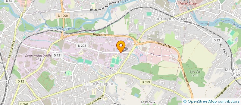 localisation de l'entreprise CRIGENT à L'ISLE-D'ESPAGNAC