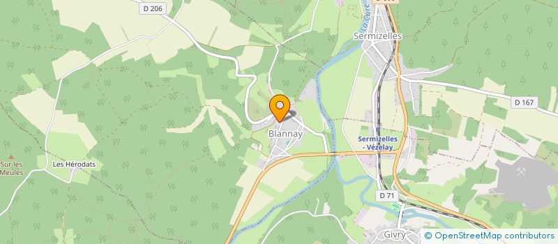 localisation de l'entreprise CRIGUILAINE  BLANNAY