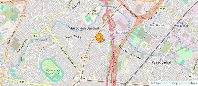localisation de l'entreprise CRIJUFIX à MARCQ-EN-BARŒUL