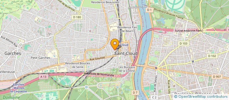 localisation de l'entreprise CRIKA à SAINT-CLOUD