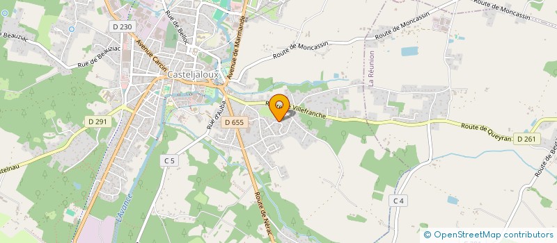 localisation de l'entreprise CRILAUMAT  CASTELJALOUX