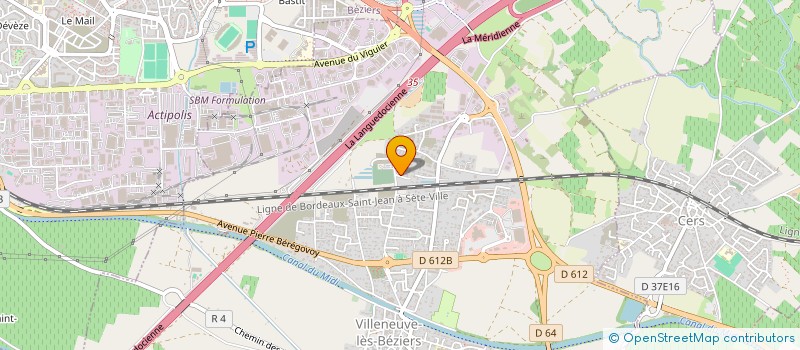 localisation de l'entreprise CRILEN  VILLENEUVE-LES-BEZIERS