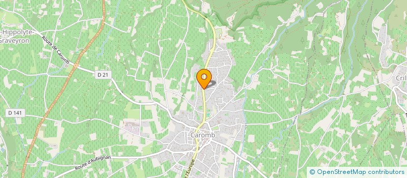 localisation de l'entreprise CRILLON  BEDOIN