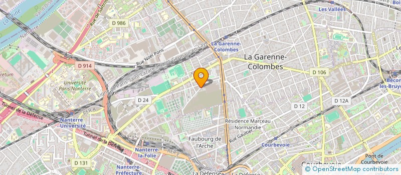 localisation de l'entreprise CRIMEX à LA GARENNE-COLOMBES