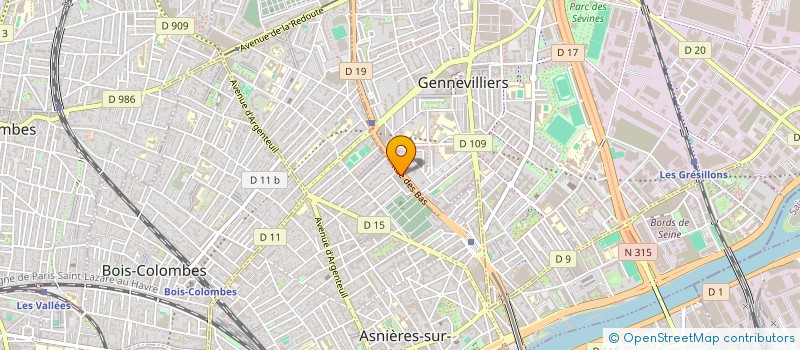 localisation de l'entreprise CRIMO à ASNIERES-SUR-SEINE