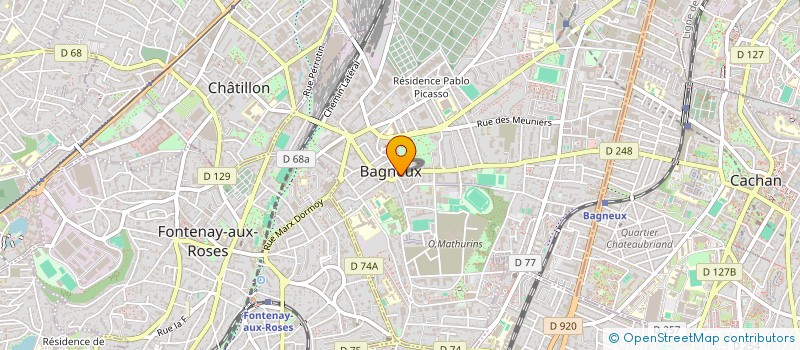 localisation de l'entreprise CRIN BATIMENT à BAGNEUX