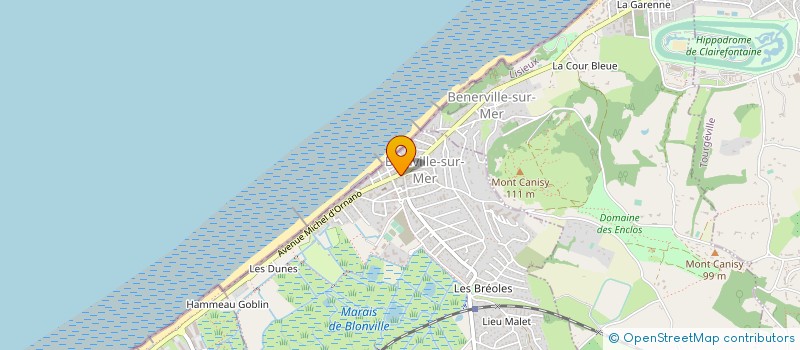 localisation de l'entreprise CRIN BLANC  BLONVILLE-SUR-MER