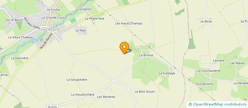 localisation de l'entreprise CRIN D'ELEGANCE à LES ASPRES
