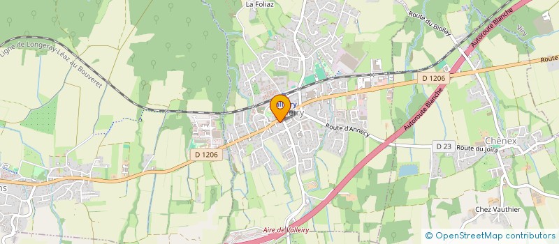 localisation de l'entreprise CRINALAT  VALLEIRY