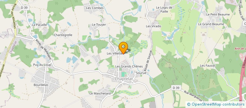 localisation de l'entreprise CRINALIE à CHAPTELAT