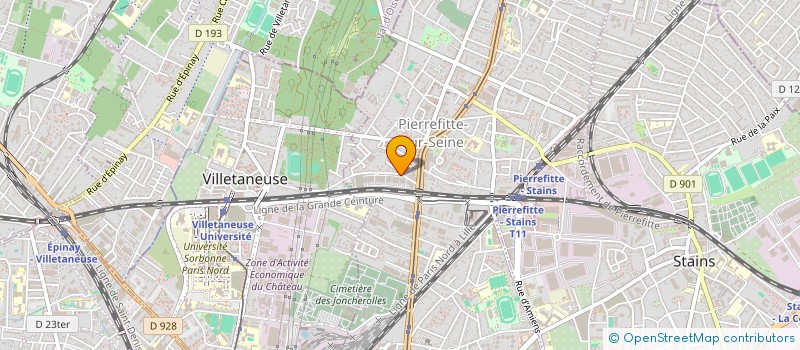 localisation de l'entreprise CRINO LIGNE à PIERREFITTE-SUR-SEINE
