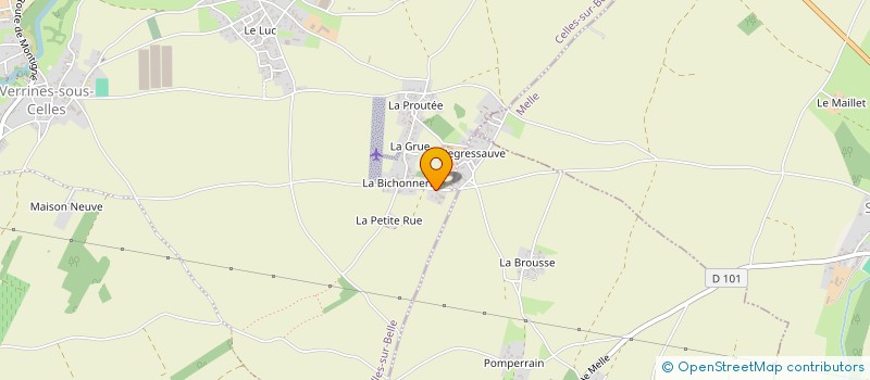 localisation de l'entreprise CRINS NOIRS EDITIONS  CELLES-SUR-BELLE