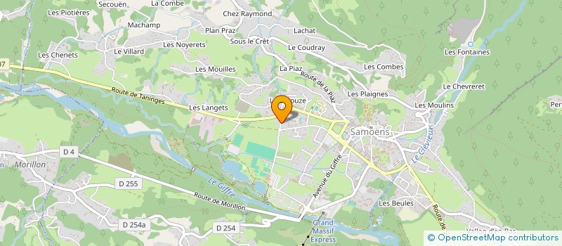 localisation de l'entreprise CRIOU LMCM  SAMOENS