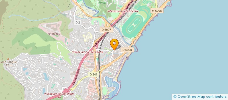 localisation de l'entreprise CRIPHI  VILLENEUVE-LOUBET