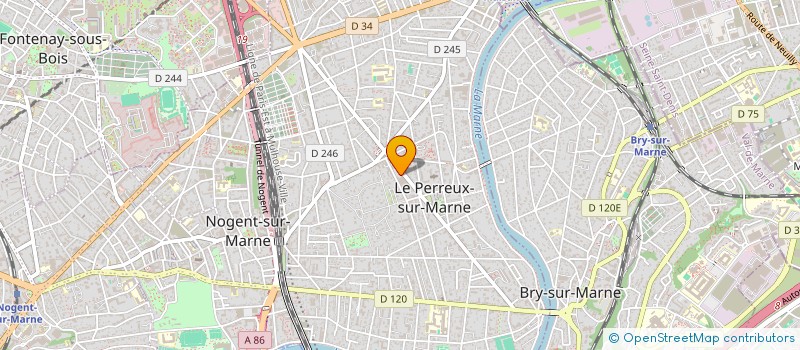 localisation de l'entreprise CRIQUEBEUF                    PIERR  LE PERREUX-SUR-MARNE