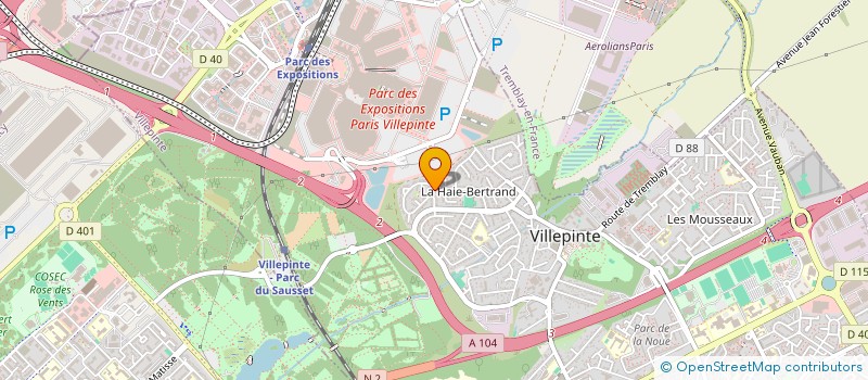 localisation de l'entreprise CRIS'ALIS à VILLEPINTE
