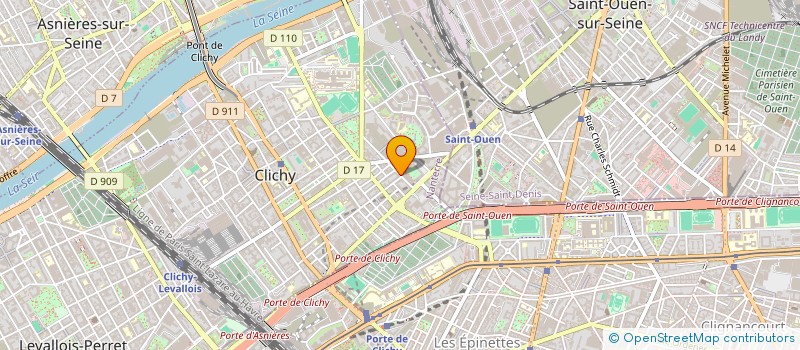 localisation de l'entreprise CRIS ESPACE SAS à CLICHY