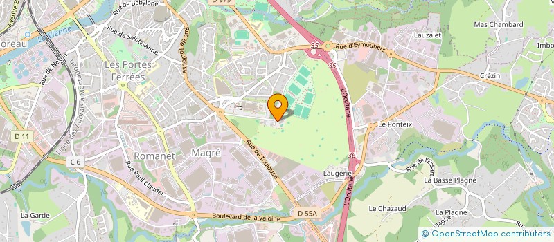 localisation de l'entreprise CRIS EVENTS à LIMOGES