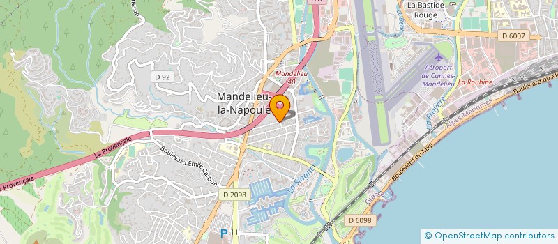 localisation de l'entreprise CRIS NAUTIC à MANDELIEU-LA-NAPOULE