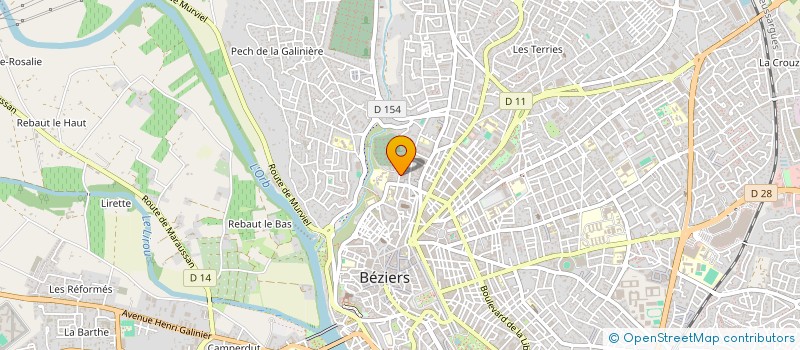 localisation de l'entreprise CRISA à BEZIERS