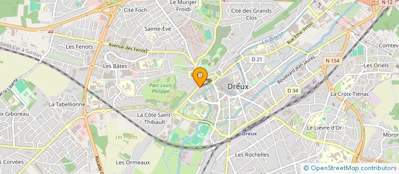 localisation de l'entreprise CRISAL à DREUX