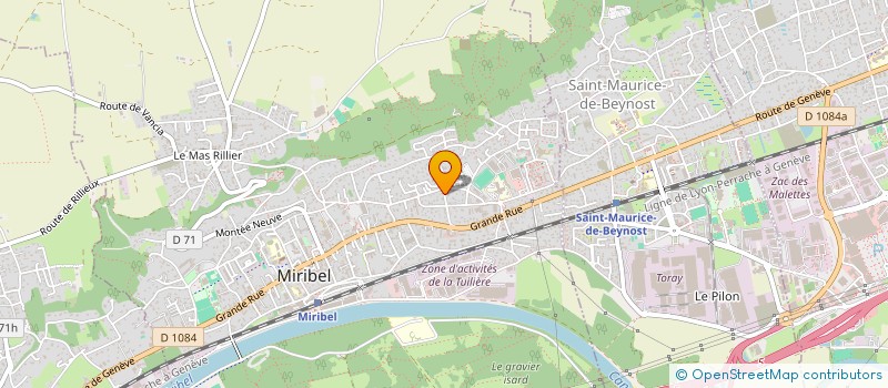 localisation de l'entreprise CRISALEX à MIRIBEL