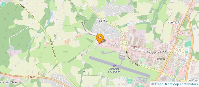 localisation de l'entreprise CRISALIE  LANNION