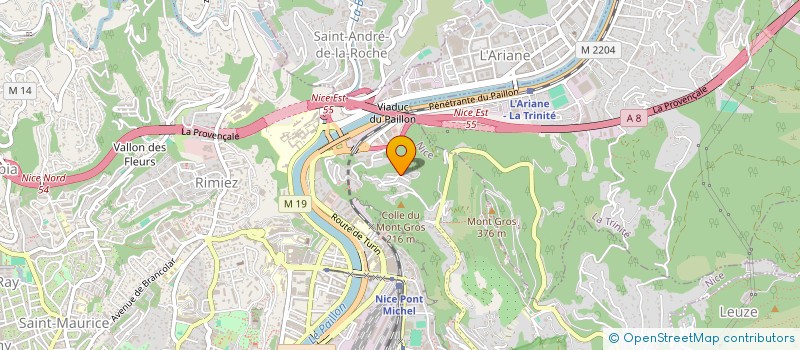 localisation de l'entreprise CRISALINE à NICE