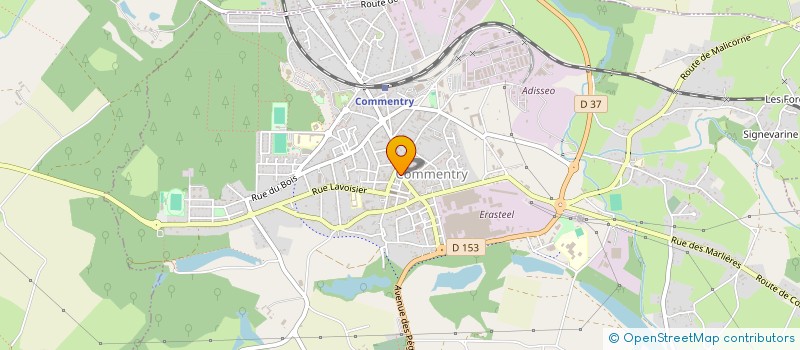 localisation de l'entreprise CRISAN à COMMENTRY