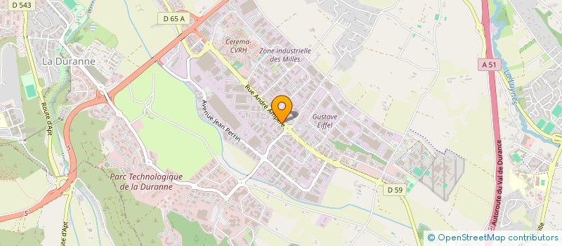 localisation de l'entreprise CRISBI  AIX EN PROVENCE
