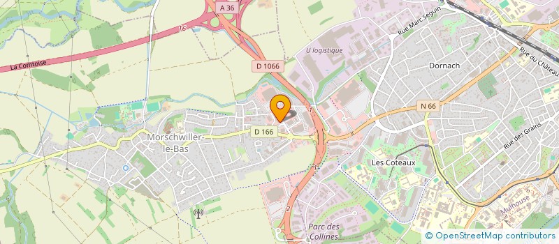 localisation de l'entreprise CRISCA à MORSCHWILLER-LE-BAS