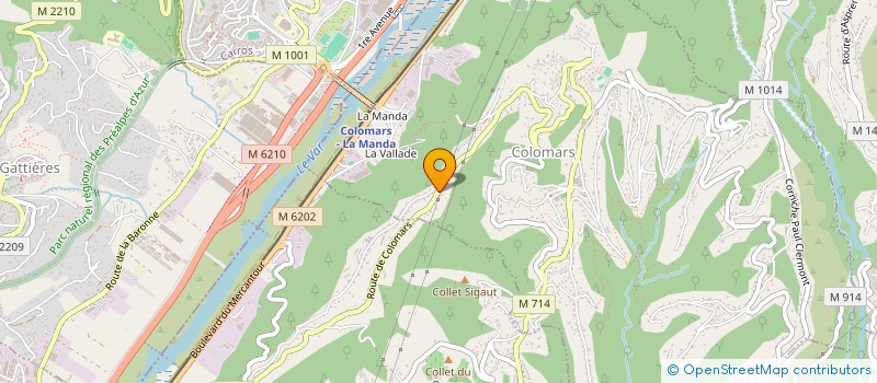 localisation de l'entreprise CRISCAM  COLOMARS