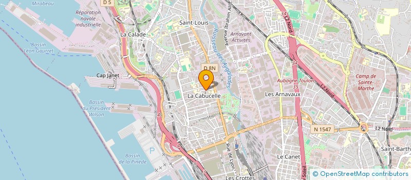 localisation de l'entreprise CRISCLEAN à MARSEILLE