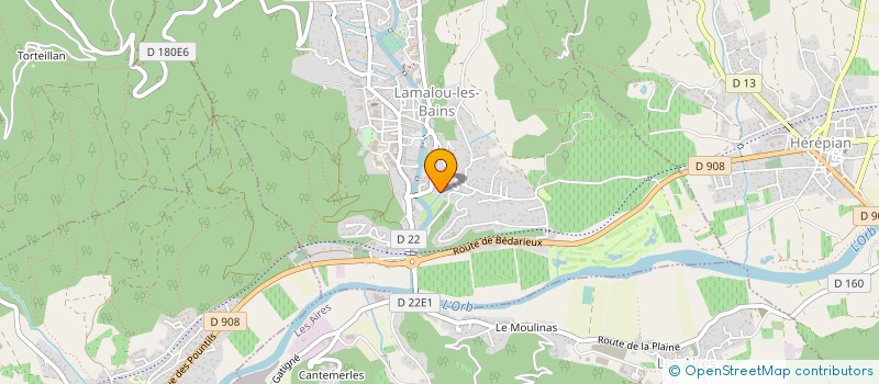 localisation de l'entreprise CRISDA SA à LAMALOU-LES-BAINS