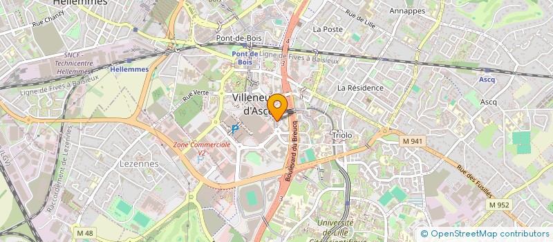 localisation de l'entreprise CRISDALI à VILLENEUVE-D'ASCQ