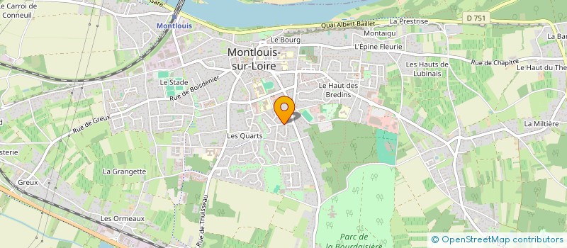 localisation de l'entreprise CRISDOLOM à MONTLOUIS-SUR-LOIRE