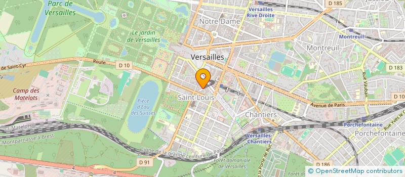 localisation de l'entreprise CRISHENTHEME à VERSAILLES