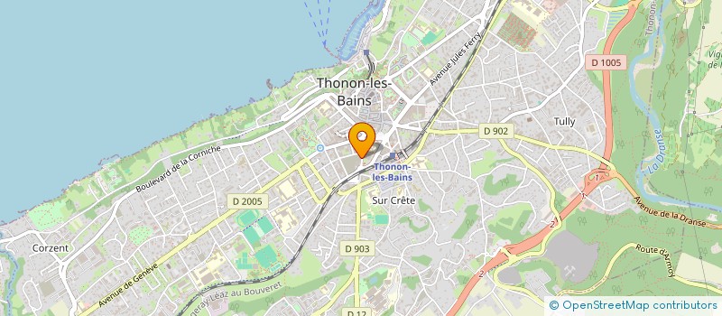 localisation de l'entreprise CRISLINE à THONON-LES-BAINS