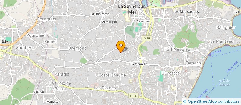 localisation de l'entreprise CRISMA IMMOBILIER à LA SEYNE-SUR-MER