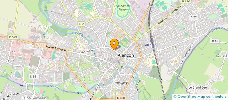 localisation de l'entreprise CRISON BRUN à ALENCON