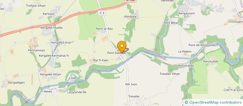 localisation de l'entreprise CRISPALINE à CARHAIX-PLOUGUER