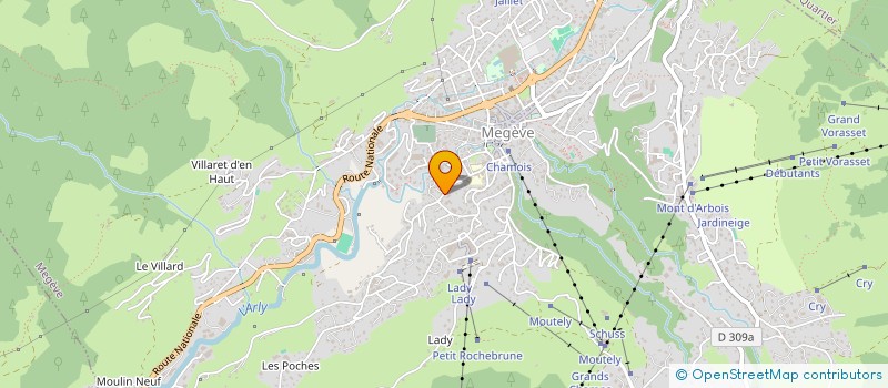 localisation de l'entreprise CRISPIN  MEGEVE