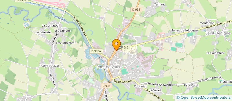 localisation de l'entreprise CRISPIZ à PONT-DE-VAUX
