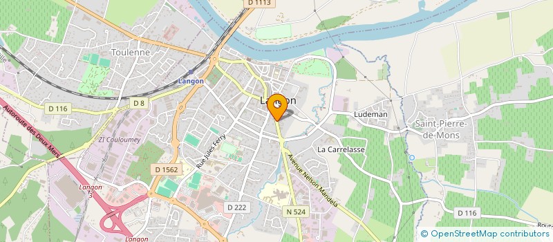 localisation de l'entreprise CRISPY WOK  LANGON