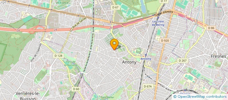 localisation de l'entreprise CRISPYO à ANTONY