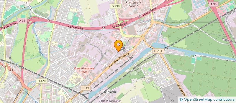 localisation de l'entreprise CRISPYZ  ILLZACH