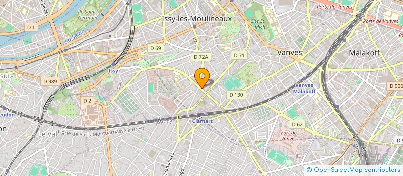 localisation de l'entreprise CRISS MUSIC à ISSY-LES-MOULINEAUX