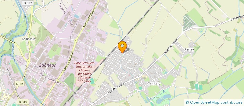 localisation de l'entreprise CRISSEY HOLDING  EPAGNY METZ-TESSY