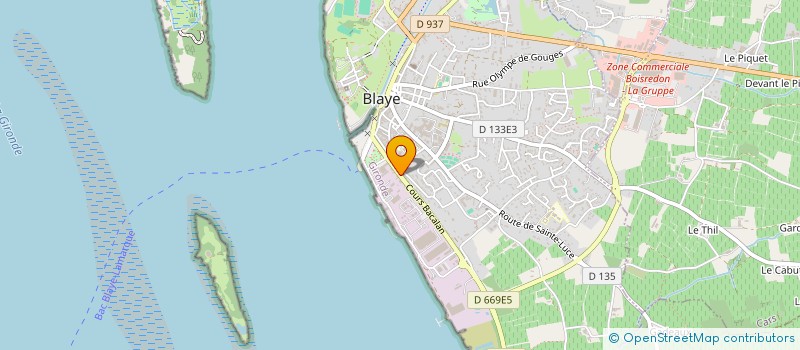 localisation de l'entreprise CRISSIMMOCONCEPT  BLAYE