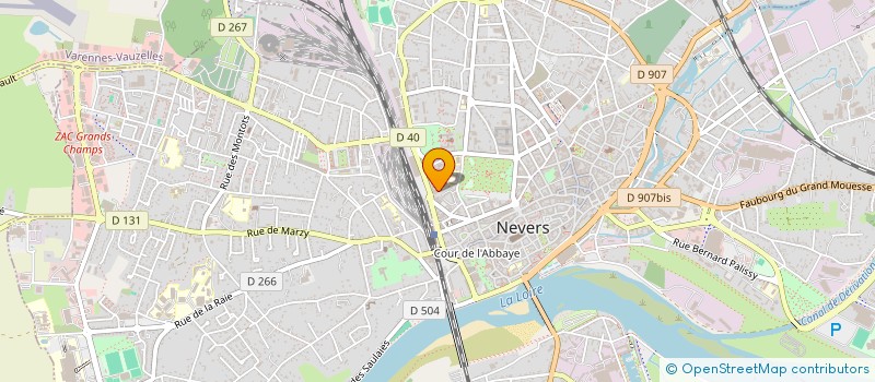 localisation de l'entreprise CRIST - A à NEVERS